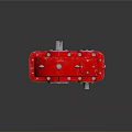 Modern Red Lighting Fixture Combination With Metal Components And Stylish Design Elements