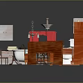 Modern Home Furniture Collection Featuring White Orange Cabinets Bookshelves And Storage Units