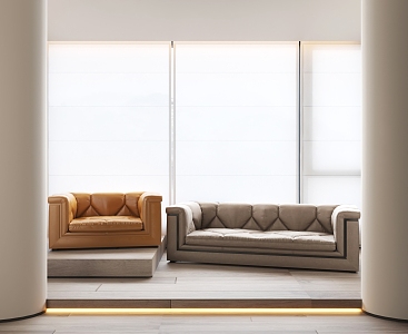 Modern Combination Sofa 3d model