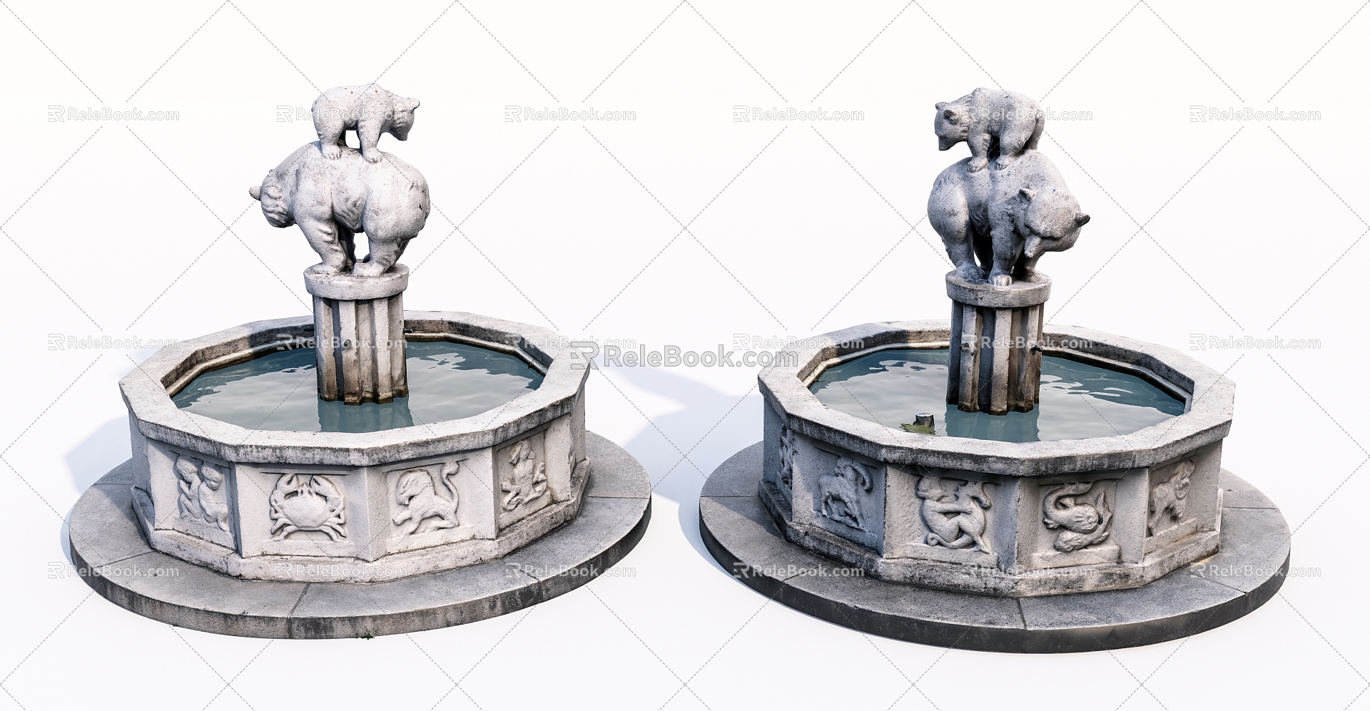 Modern Fountain Outdoor Landscape Fountain model