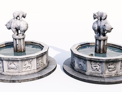 Modern Fountain Outdoor Landscape Fountain model