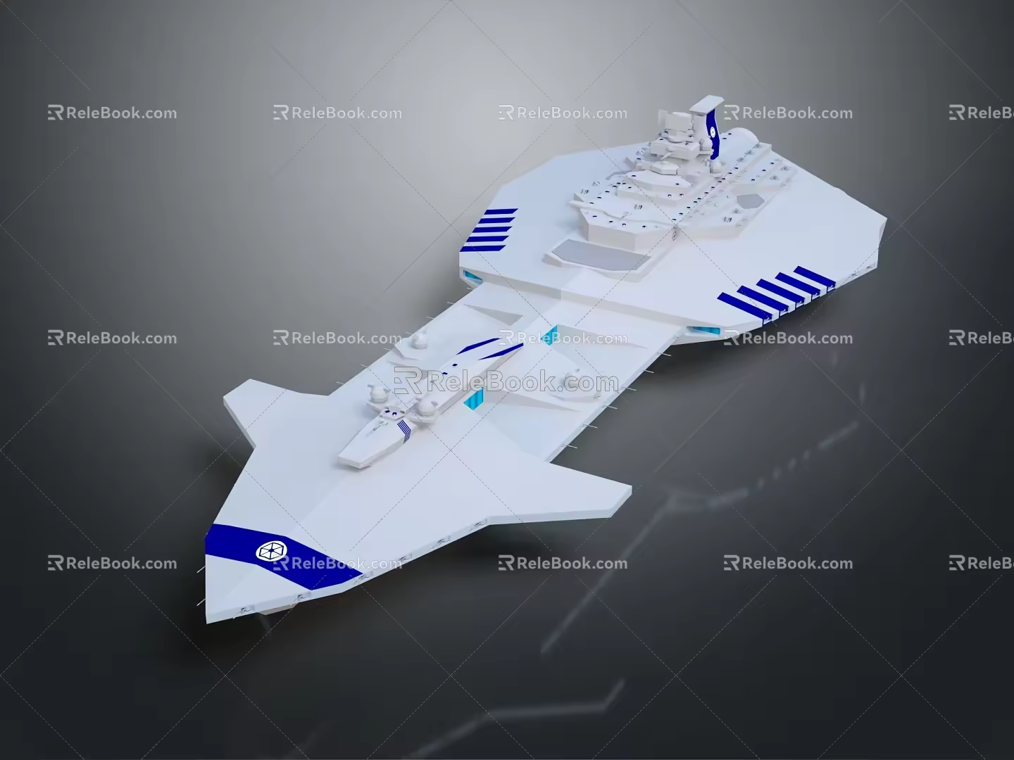 Modern Spaceship Spacecraft Spacecraft 3d model