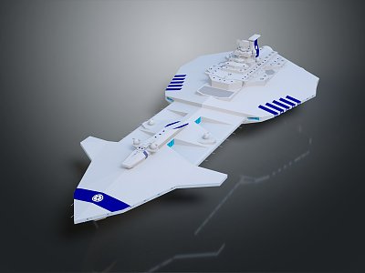 Modern Spaceship Spacecraft 3d model