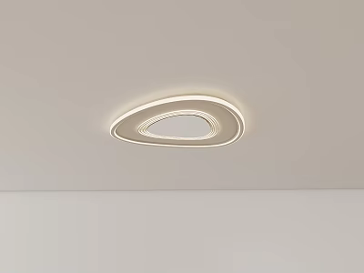 Modern Minimalist LED Ceiling Light With Circular Ring Design For Home Interior 3d model
