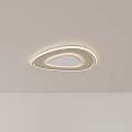 Modern Minimalist LED Ceiling Light With Circular Ring Design For Home Interior 3d model