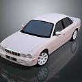 Beige Sedan Car With Modern Design And Reflective Surface Details