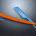 Foldable Classic Straight Razor With Wooden Handle And Metal Blade For Daily Use