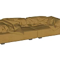 Baxter two-seat sofa 3d model
