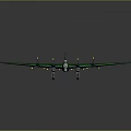 Green Camouflage Space Shuttle Model With Detailed Wing Structure And Design