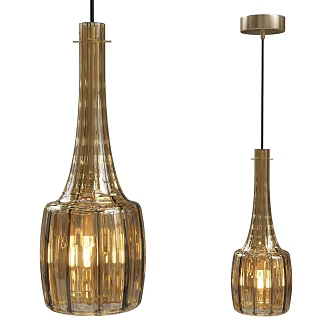 Bossanova modern glass chandelier 18w 3d model