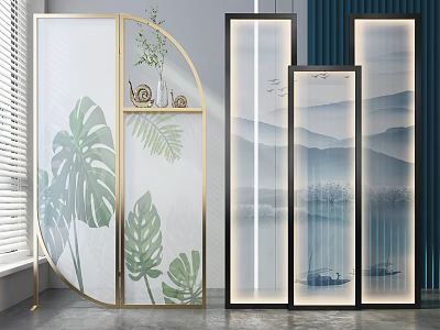 New Chinese Screen Screen Partition 3d model New Chinese Screen Screen Partition 3d model