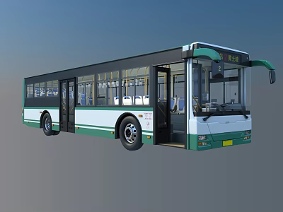 Modern Bus High Precision 3d model