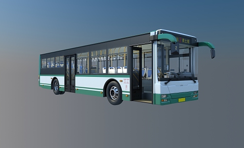 Modern Bus High Precision 3d model