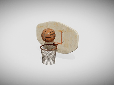 old basketball box basketball model