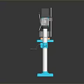 Blue Industrial Drill Press With Stable Base Column And Worktable