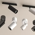 Modern downlight spotlight open-mounted downlight steering 3d model