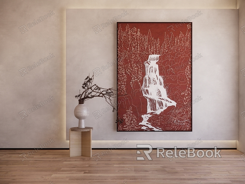 Decorative Painting Hanging Painting Art Painting Landscape Painting Background Hanging Painting model