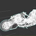 Futuristic Concept Black Motorcycle With Sleek Design Large Wheels And Stylish Seat
