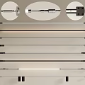 Various Metal Support Rods With Detailed Parts For Furniture Installation Use