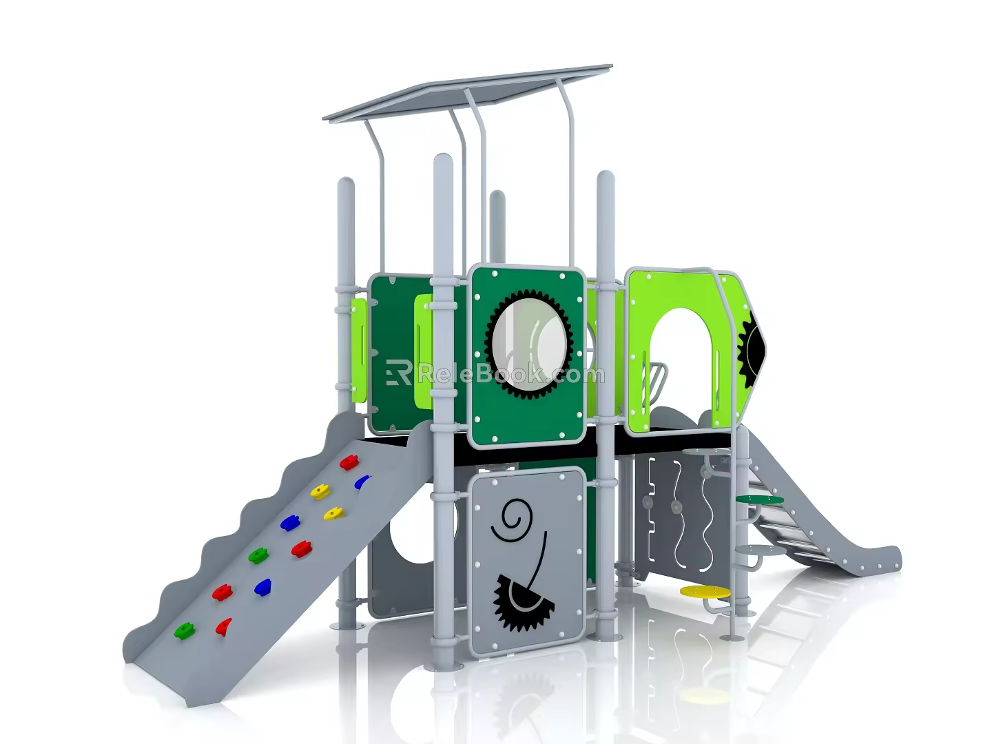 Children's combination slide outdoor slide modeling single slide indoor slide combination slide 3d model