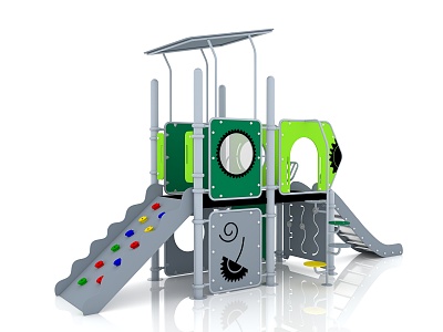 Children's combination slide outdoor slide modeling single slide indoor slide combination slide 3d model