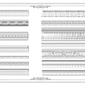 Jane Europe Gypsum Line Gypsum Line Cornice 3d model