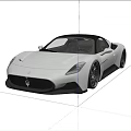White Convertible Sports Car With Black Roof Sleek Design And Black Wheels