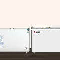 White Zhigao Washing Machines With Dandelion Pattern And Double Door Design Display In Room