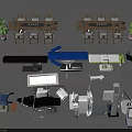 Essential Medical Devices Including Examination Tables Surgical Tools And Patient Chairs