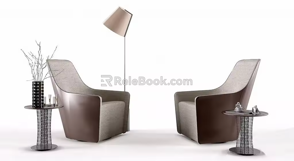Single sofa 3d model