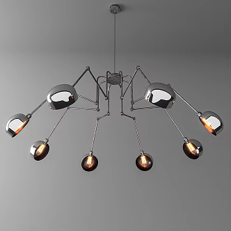 Post-modern chandelier 3d model