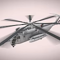 Military Gray Helicopter With Multi Rotor System And Detailed Fuselage Design