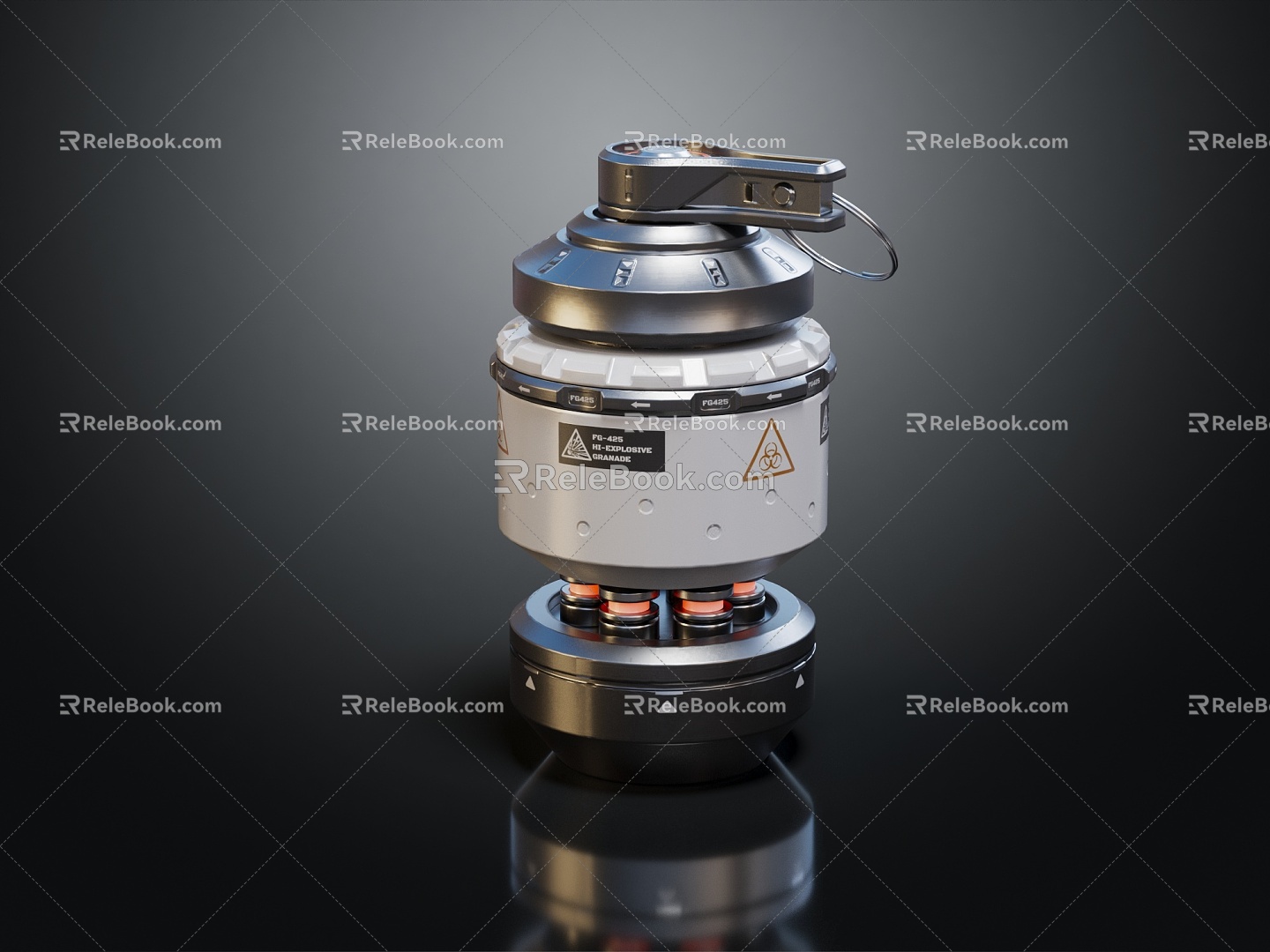 Modern Grenade Grenade 3d model