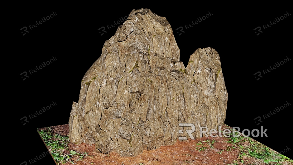 Rock Stone Mountain Peak model