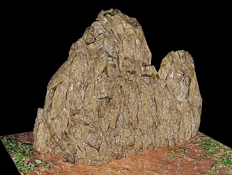 Rock Stone Mountain Peak 3d model