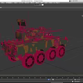 Military Armored Vehicle With Camouflage Pattern Six Wheel Drive And Turret Machine Gun