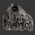 Artistic Silver Vase With Unique Tubular Structures And Textured Surface Design