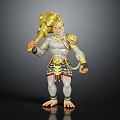 Muscular Gray Monkey Character Holding Golden Hammer With Golden Shoulder Armor And Patterned Belt