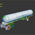 Industrial Silver Tanker Trailer For Liquid Transport With Heavy Duty Wheels