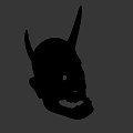 Black Horned Hat With Metallic Shine And Distinctive Stylish Design For Fashion