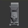 Stainless Steel Industrial Grinder Machine with Hopper Feed and Discharge Outlet