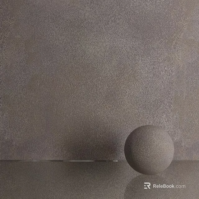 Textured Gray Component Sphere Placed On Smooth Surface With Background Wall 3d model 