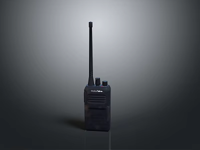 Motorola Handheld Walkie Talkie with Antenna Professional Communication Device for Outdoor Use 3d model