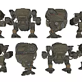 Modern sci-fi mech robot cyberpunk robot future show mechanical robot war robot mech wind robot 3d model