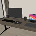 Computer Desktop Computer Laptop Monitor 3d model