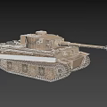 3D Rendered Military Tank With Detailed Tracks Long Barrel And Desert Camouflage