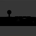 Modern game machine operation bar operation bar arcade operation bar 3d model