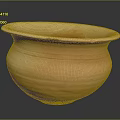 Handmade Terracotta Clay Pot With Carved Patterns And Wide Mouth Design