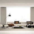 White L Shaped Sofa With Cushions Brown Blanket And Black Coffee Table With Fruit Book