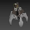 Industrial Metal Mechanical Gripper With Multi Jaw Structure And Bolts